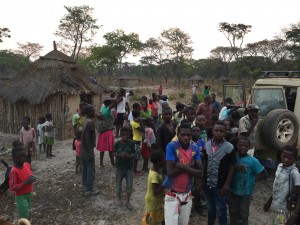 The scene as we dropped off the man's body at his house (left)
